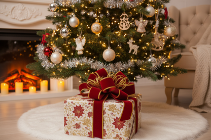 weihnachtsgeschenk unter dem tannenbaum